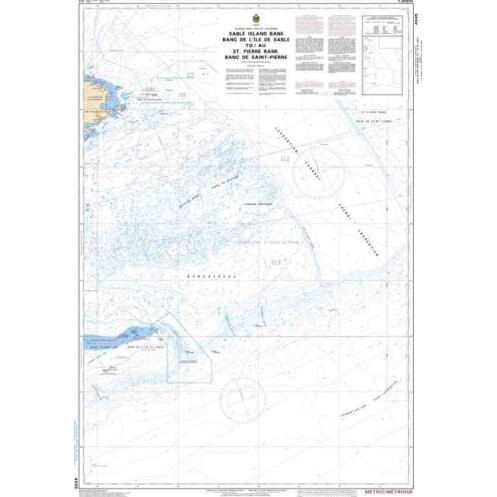 Service Hydrographique du Canada - 4045 - Sable Island Bank / Banc de I'Île de Sable to / au St. Pierre Bank / Banc de Saint-Pie