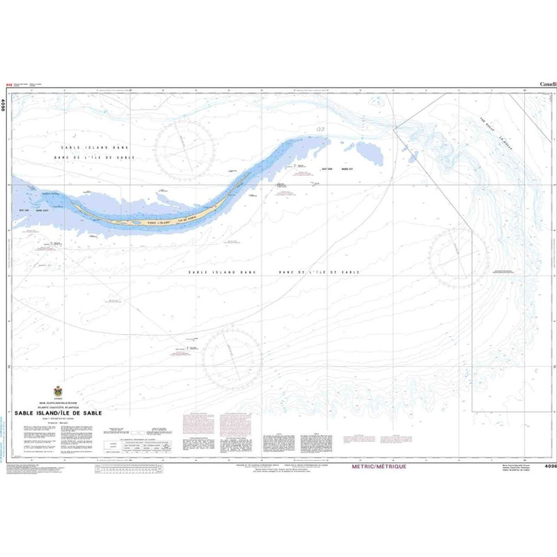 Service Hydrographique du Canada - 4098 - Sable Island / Île de Sable