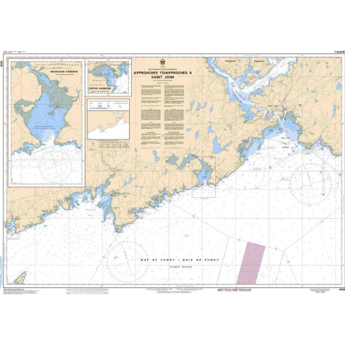 Service Hydrographique du Canada - 4116 - Approaches to / Approches à Saint John