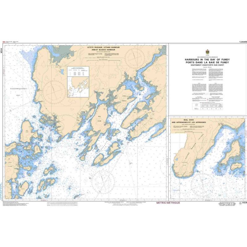 Service Hydrographique du Canada - 4124 - Harbours in the Bay of Fundy / Ports dans la Baie de Fundy