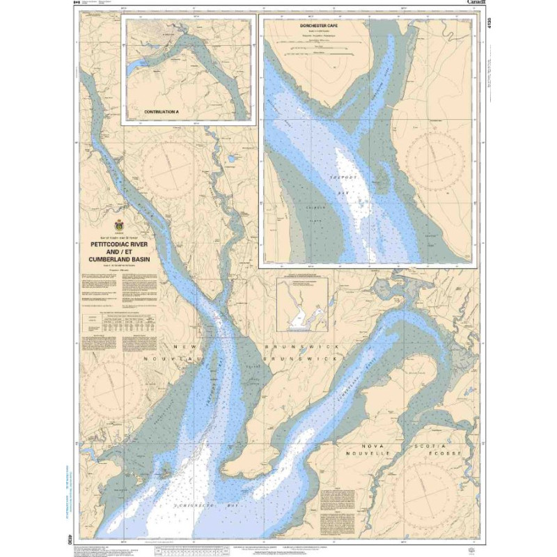Service Hydrographique du Canada - 4130 - Petitcodiac River and / et Cumberland Basin