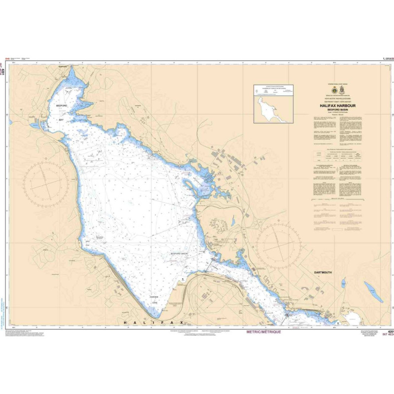 Service Hydrographique du Canada - 4201 - Halifax Harbour: Bedford Basin