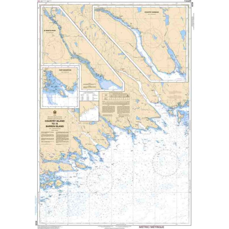 Service Hydrographique du Canada - 4234 - Country Island to / à Barren Island