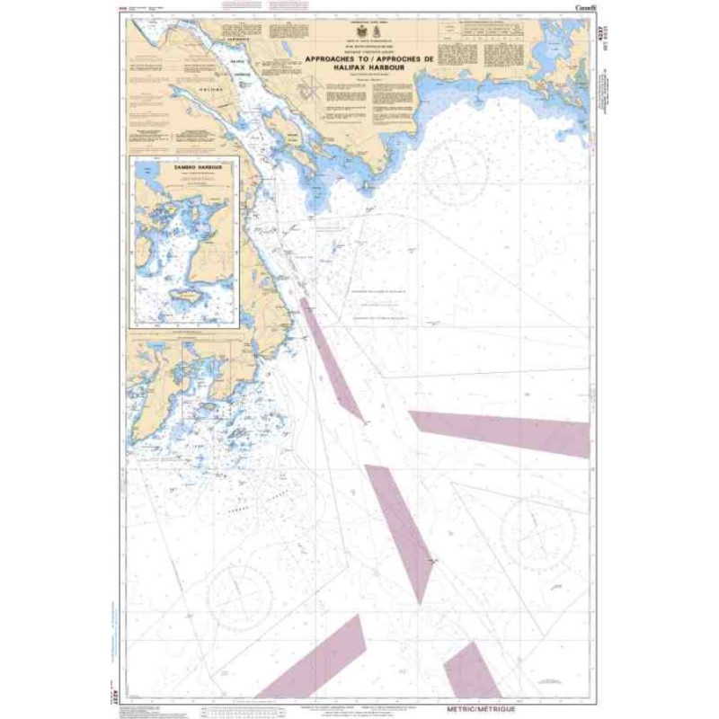 Service Hydrographique du Canada - 4237 - Approaches to / Approches de Halifax Harbour
