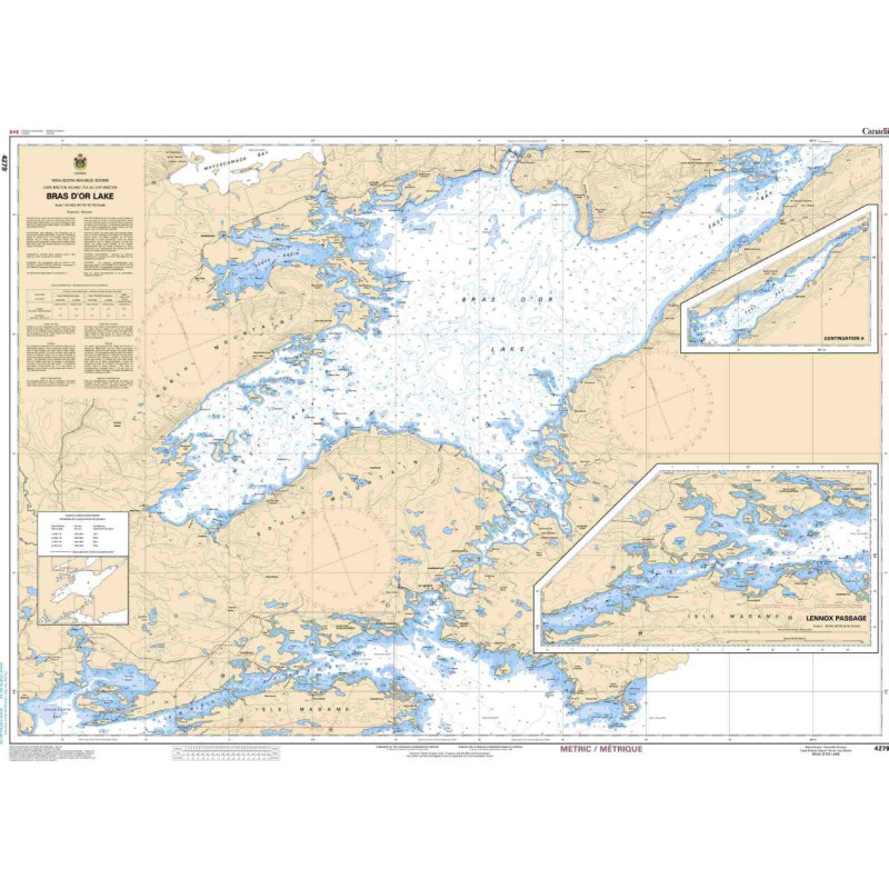 Service Hydrographique du Canada - 4279 - Bras D'Or Lake