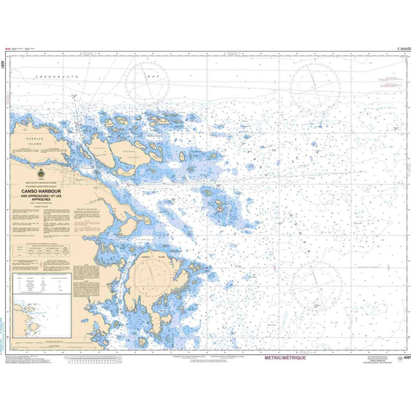 Service Hydrographique du Canada - 4281 - Canso Harbour and Approaches / et les Approches