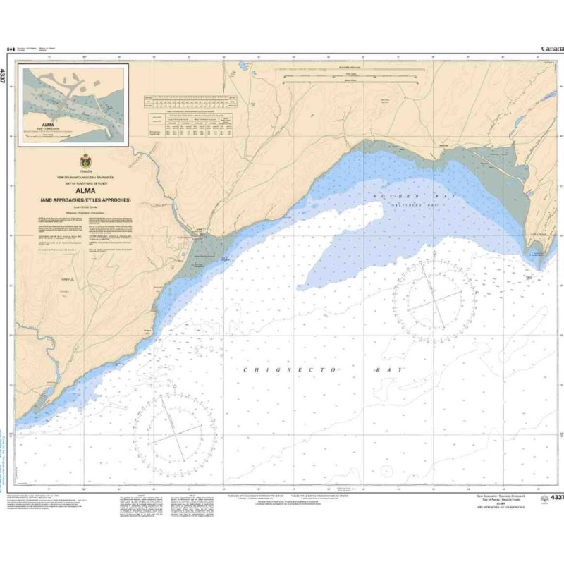 Service Hydrographique du Canada - 4337 - Alma (and Approaches / et les Approaches)