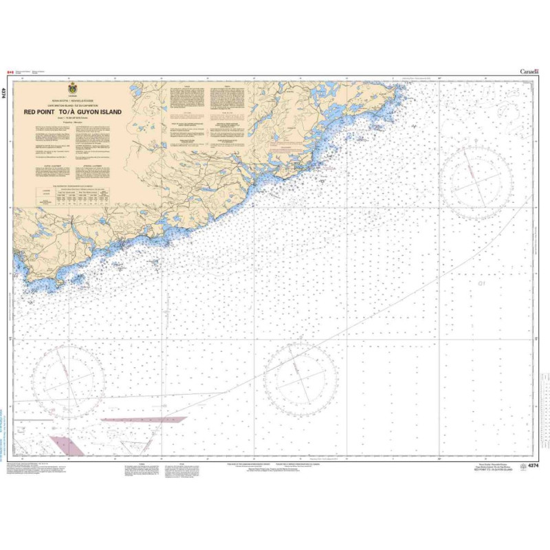 Service Hydrographique du Canada - 4374 - Red Point to / à Guyon Island