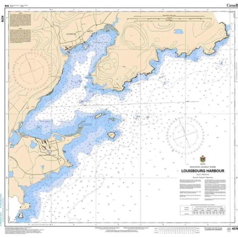 SHC - 4376 - nautical chart - Louisbourg Harbor