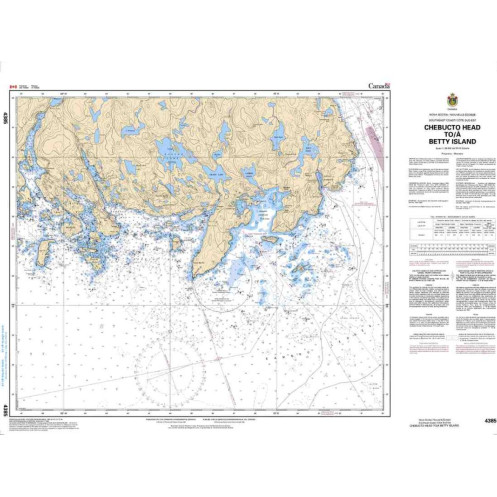 Service Hydrographique du Canada - 4385 - Chebucto Head to / à Betty Island