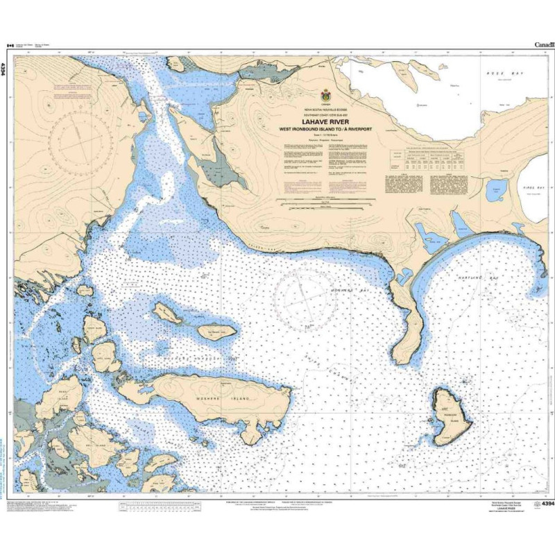 Service Hydrographique du Canada - 4394 - LaHave River: West Ironbound Island to / à Riverport