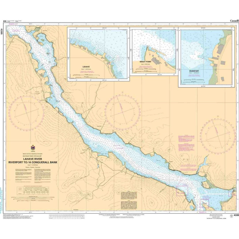 Service Hydrographique du Canada - 4395 - LaHave River: Riverport to / à Conquerall Bank