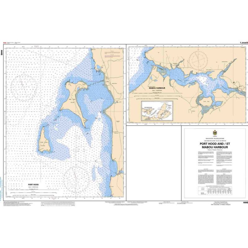 Service Hydrographique du Canada - 4448 - Port Hood and/et Mabou Harbour