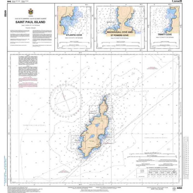 SHC - 4450 - carte marine - Saint Paul Island