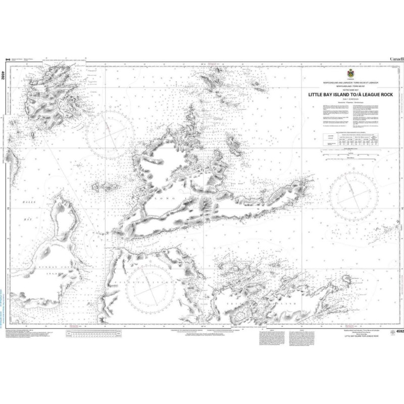 Service Hydrographique du Canada - 4592 - Little Bay Island to / à League Rock
