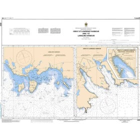 Service Hydrographique du Canada - 4642 - Great St. Lawrence Harbour and / et Lamaline Harbour