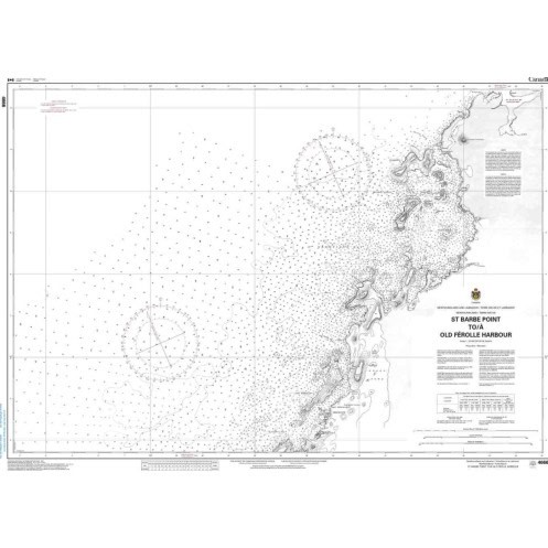 Service Hydrographique du Canada - 4666 - St Barbe Point to / à Old Férolle Harbour Service Hydrographique du Canada - 4666 - St Barbe Point to / à Old Férolle Harbour