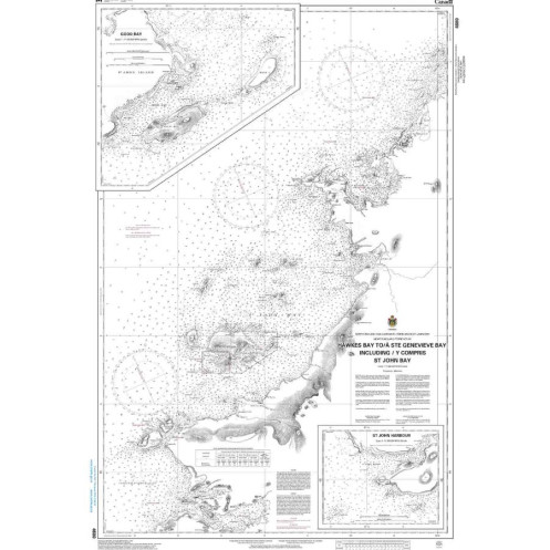 Service Hydrographique du Canada - 4680 - Hawkes Bay to / à Ste Geneviève Bay including / y compris St. John Bay Service Hydrographique du Canada - 4680 - Hawkes Bay to / à Ste Geneviève Bay including / y compris St. John Bay