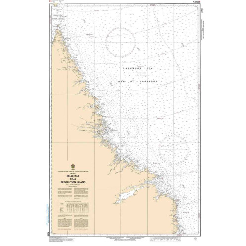 Service Hydrographique du Canada - 4700 - Belle Isle to / à Resolution Island Service Hydrographique du Canada - 4700 - Belle Isle to / à Resolution Island