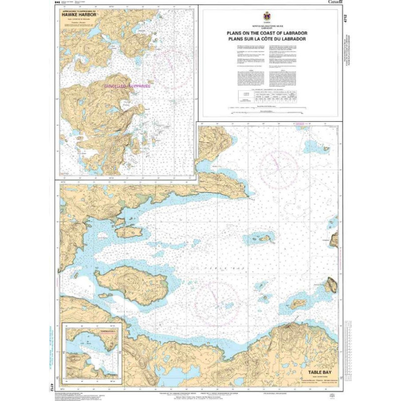 Service Hydrographique du Canada - 4712 - Plans on the Coast of Labrador / Plans sur la côte du Labrador