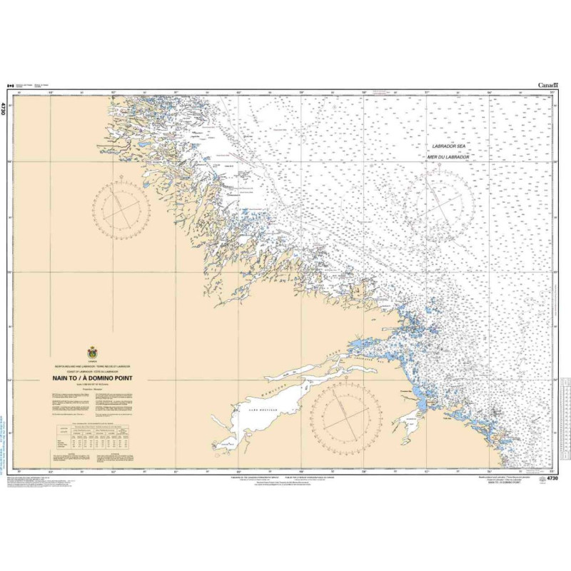 Service Hydrographique du Canada - 4730 - Nain to / à Domino Point