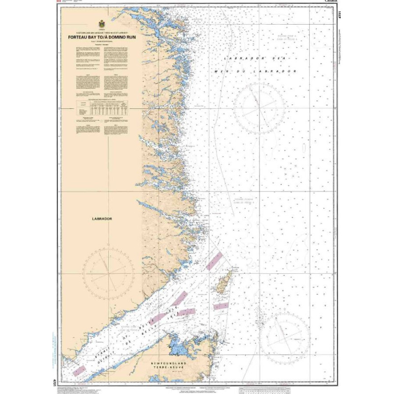 Service Hydrographique du Canada - 4731 - Forteau Bay to / à Domino Run