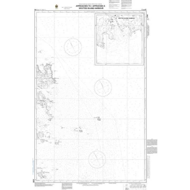 Service Hydrographique du Canada - 4744 - Approaches to / approches à Spotted Island Harbour