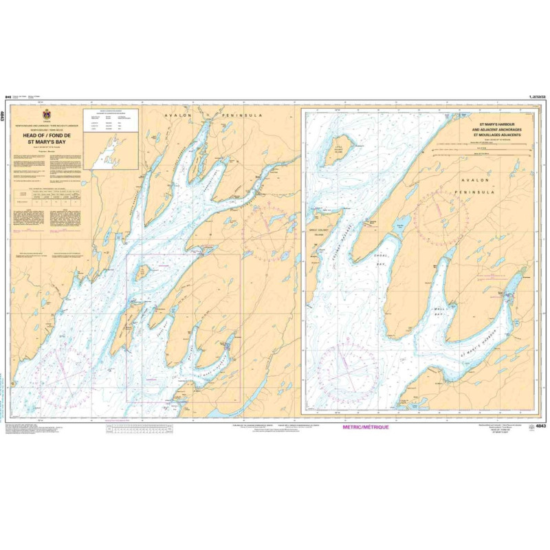 Service Hydrographique du Canada - 4843 - Head of / Fond de St Mary's Bay