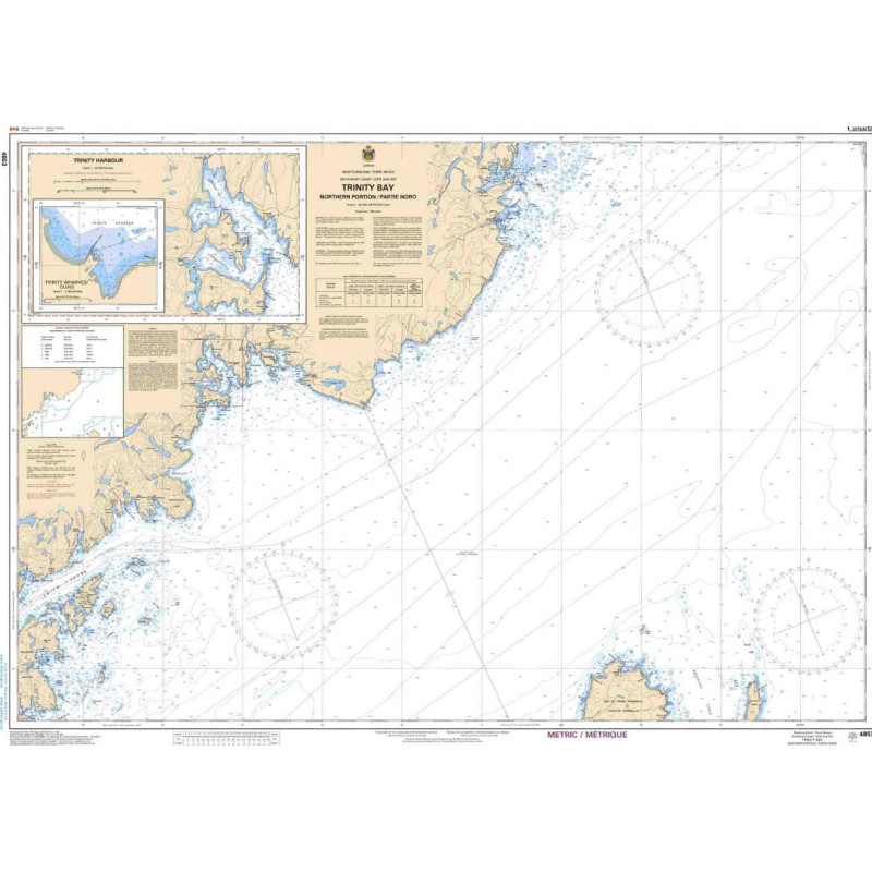 Service Hydrographique du Canada - 4853 - Trinity Bay: Northern Portion / Partie Nord