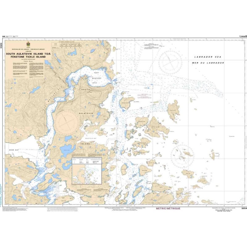 Service Hydrographique du Canada - 5054 - South Auliatsivik Island to / à Fenstone Tickle Island