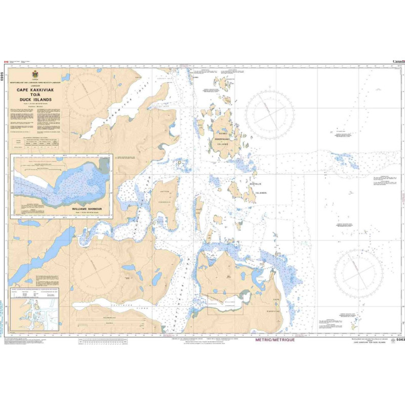 Service Hydrographique du Canada - 5063 - Cape Kakkiviak to / à Duck Islands