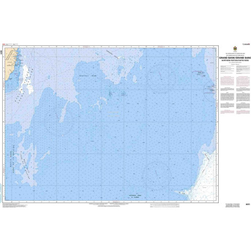 Service Hydrographique du Canada - 8011 - Grand Bank / Grand Banc: Northern Portion / Partie Nord