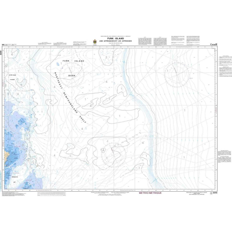 Service Hydrographique du Canada - 8015 - Funk Island and Approaches / et les approches