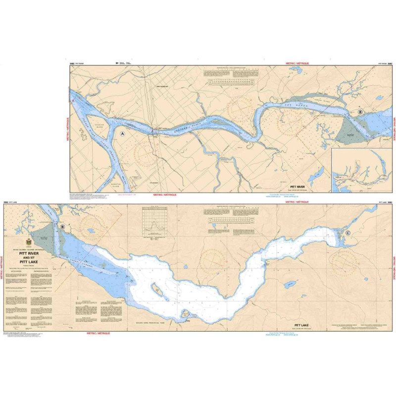 Service Hydrographique du Canada - 3062 - Pitt River and/et Pitt Lake