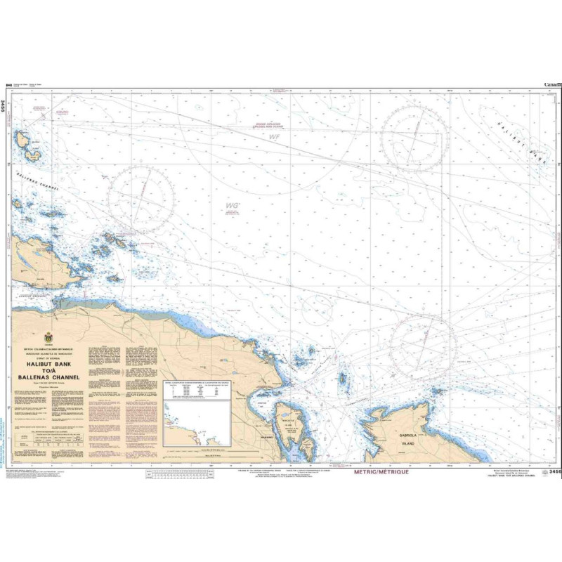 Service Hydrographique du Canada - 3456 - Halibut Bank to/à Ballenas Channel