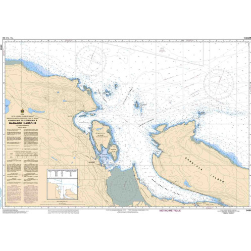 Service Hydrographique du Canada - 3458 - Approaches to/Approches à Nanaimo Harbour