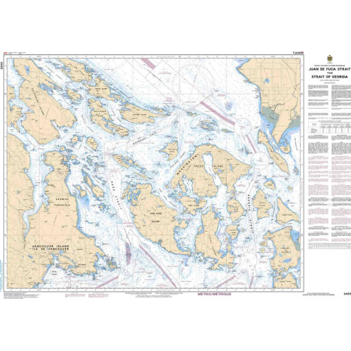 Service Hydrographique du Canada - 3462 - Juan de Fuca Strait to/à Strait of Georgia