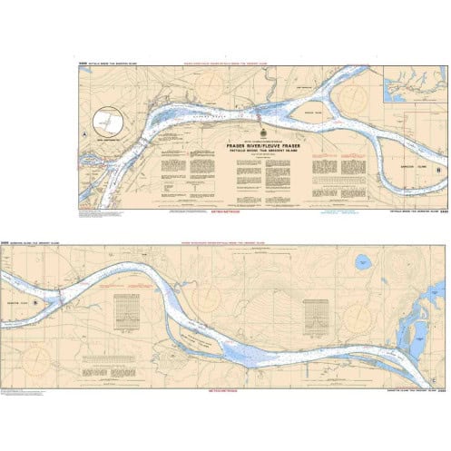 Service Hydrographique du Canada - 3489 - Fraser River/Fleuve Fraser, Pattullo Bridge to/à Crescent Island