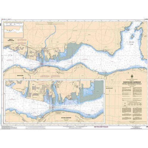 Service Hydrographique du Canada - 3494 - Vancouver Harbour Central Portion/Partie Centrale Service Hydrographique du Canada - 3494 - Vancouver Harbour Central Portion/Partie Centrale