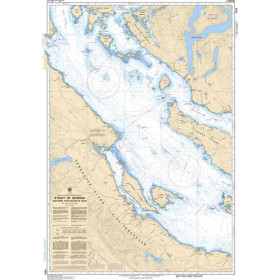 Service Hydrographique du Canada - 3513 - Strait of Georgia, Northern Portion/Partie Nord