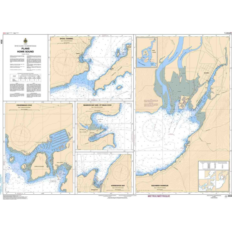 Service Hydrographique du Canada - 3534 - Plans - Howe Sound