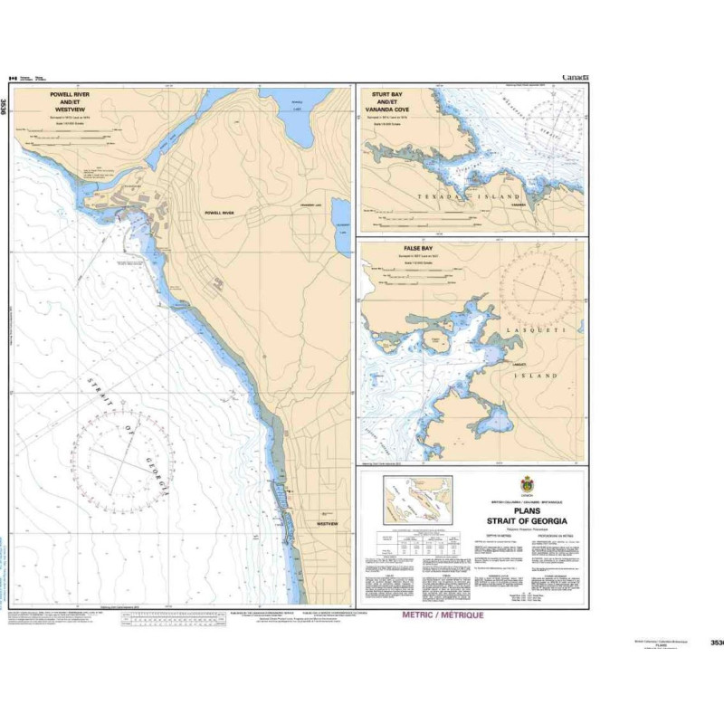 Service Hydrographique du Canada - 3536 - Plans - Strait of Georgia