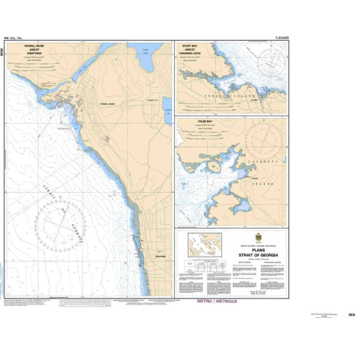 Service Hydrographique du Canada - 3536 - Plans - Strait of Georgia