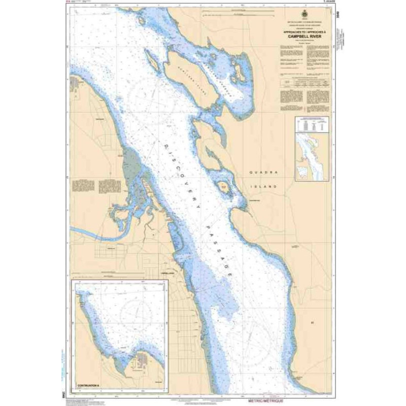 Service Hydrographique du Canada - 3540 - Approaches to/Approches à Campbell River