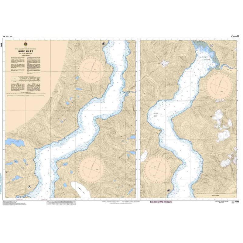 Service Hydrographique du Canada - 3542 - Bute Inlet