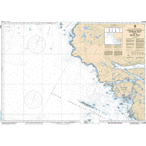 Service Hydrographique du Canada - 3550 - Approaches to/Approches à Seymour Inlet and/et Belize Inlet