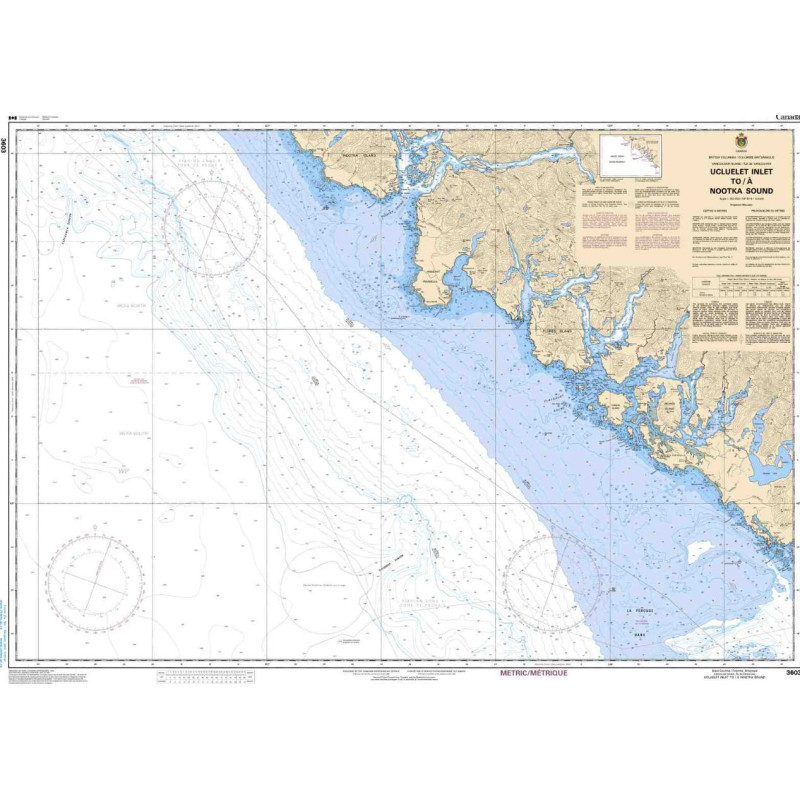 Service Hydrographique du Canada - 3603 - Ucluelet Inlet to/à Nootka Sound