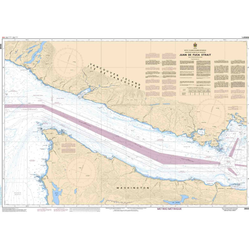 Service Hydrographique du Canada - 3606 - Juan de Fuca Strait