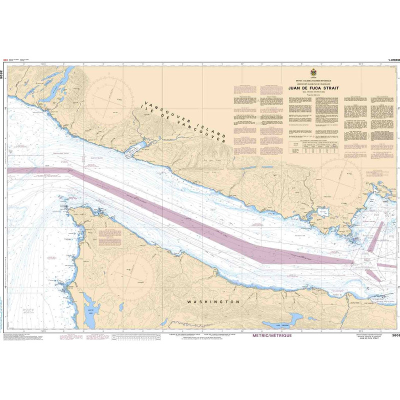 Service Hydrographique du Canada - 3606 - Juan de Fuca Strait