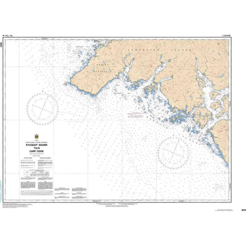 Service Hydrographique du Canada - 3623 - Kyuquot Sound to/à Cape Cook